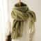 Winter Scarf For Women Cashmere Warm Solid Pashmina Blanket Wraps Female Thick Soft Big Tassel Shaw 13