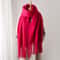 Winter Scarf For Women Cashmere Warm Solid Pashmina Blanket Wraps Female Thick Soft Big Tassel Shaw 18
