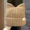 Cute Cat Ears Beanies For Women Autumn And Winter Warm Ear Protection Sweet Versatile Pullover Knit 8
