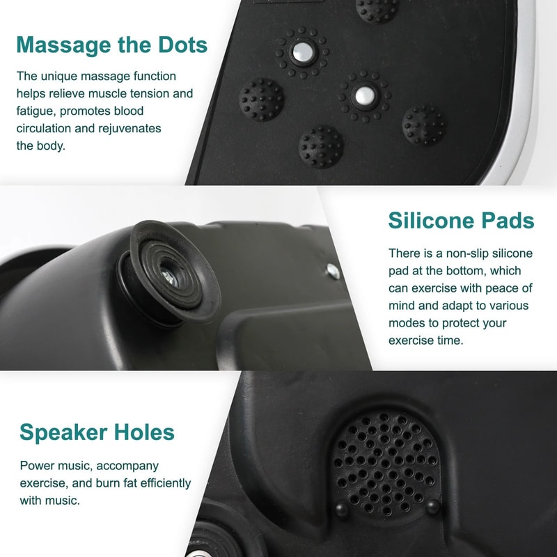 Vibration Plate Exercise Machine Whole Body Workout FatBurning Home Fitness Fat Slinger Shaping Eq 2