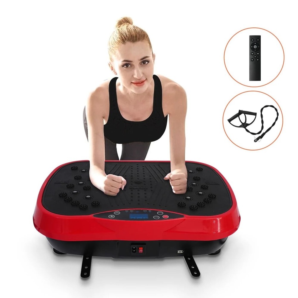 Vibration Plate Exercise Machine Whole Body Workout FatBurning Home Fitness Fat Slinger Shaping Eq 9