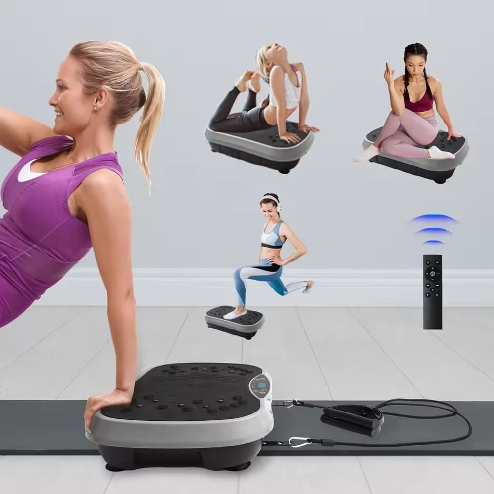 Vibration Plate Exercise Machine Whole Body Workout FatBurning Home Fitness Fat Slinger Shaping Eq 5
