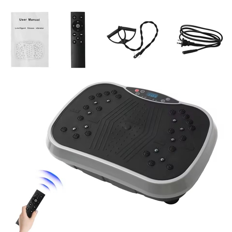 Vibration Plate Exercise Machine Whole Body Workout FatBurning Home Fitness Fat Slinger Shaping Eq 6