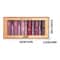 6PCS Gold Bar Tube Matte Lipstick Set Pearlescent Glitter Velvet Texture Valentines Day Gift 5