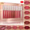 10PCS Nude Matte Velvet Lip Gloss Set Waterproof Longlasting Liquid Lipstick Lip Tint For Women 7