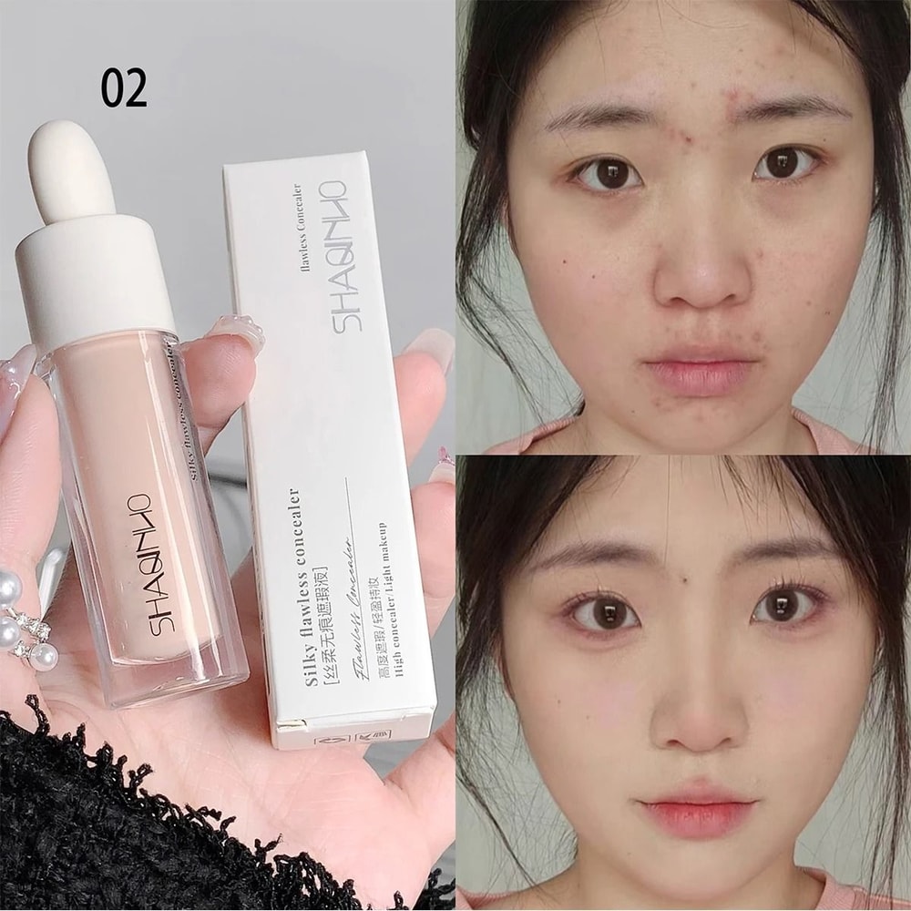 3Color Silky Face Concealer Full Coverage For Acne Marks Spots And Dark Circles 6
