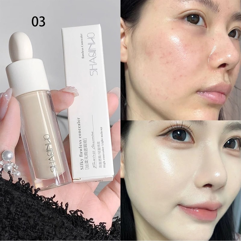 3Color Silky Face Concealer Full Coverage For Acne Marks Spots And Dark Circles 8