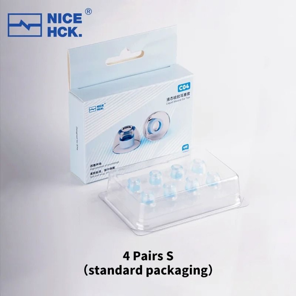 NICEHCK C04 Liquid Silicone Ear Tips Flexible Noise Isolating Flexible Ear Caps For IEMs 6
