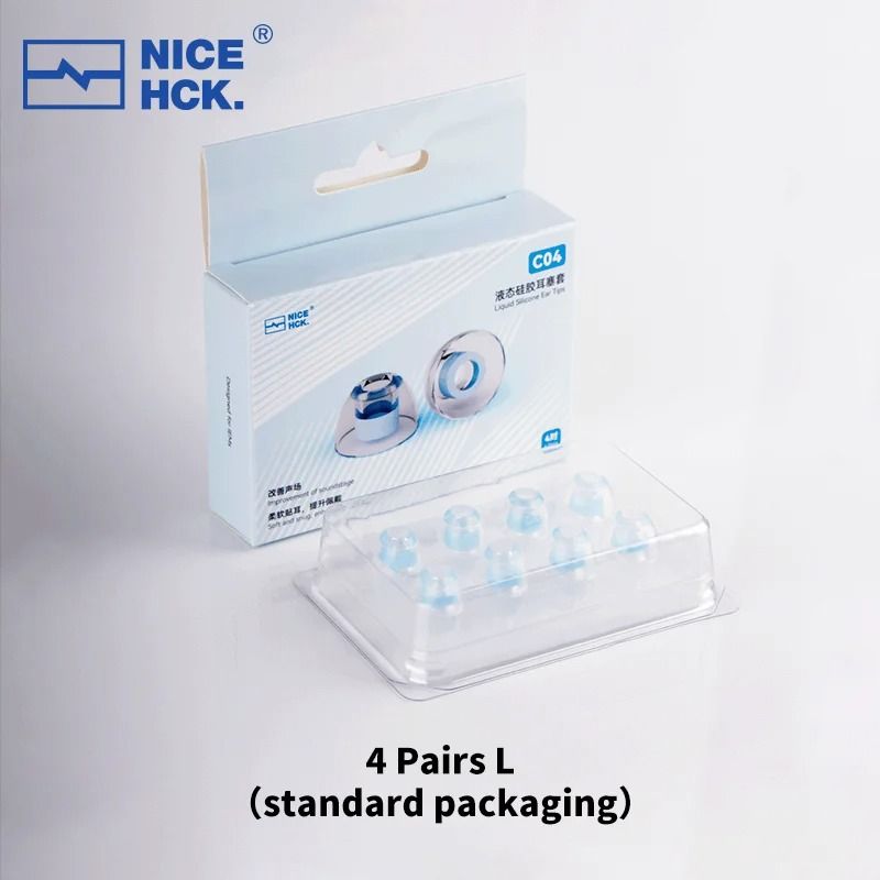 NICEHCK C04 Liquid Silicone Ear Tips Flexible Noise Isolating Flexible Ear Caps For IEMs 9