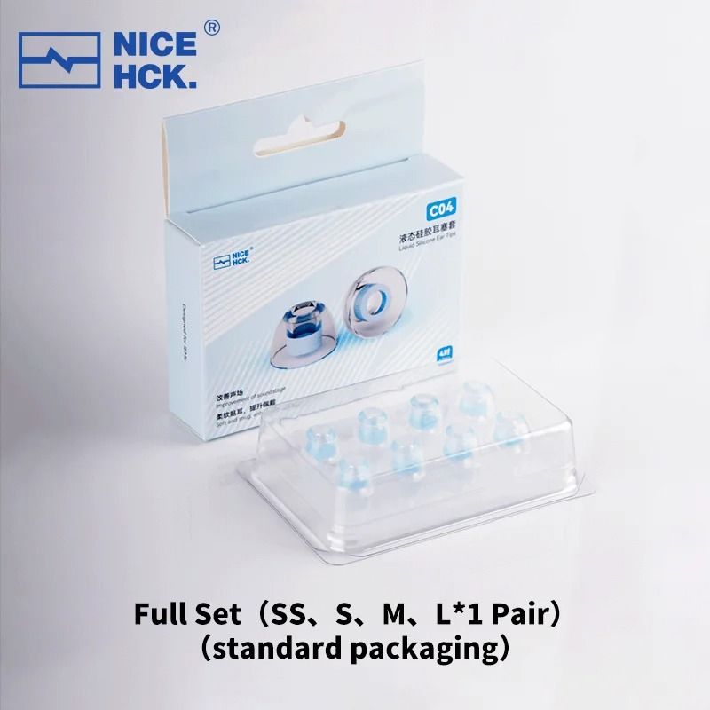 NICEHCK C04 Liquid Silicone Ear Tips Flexible Noise Isolating Flexible Ear Caps For IEMs 10