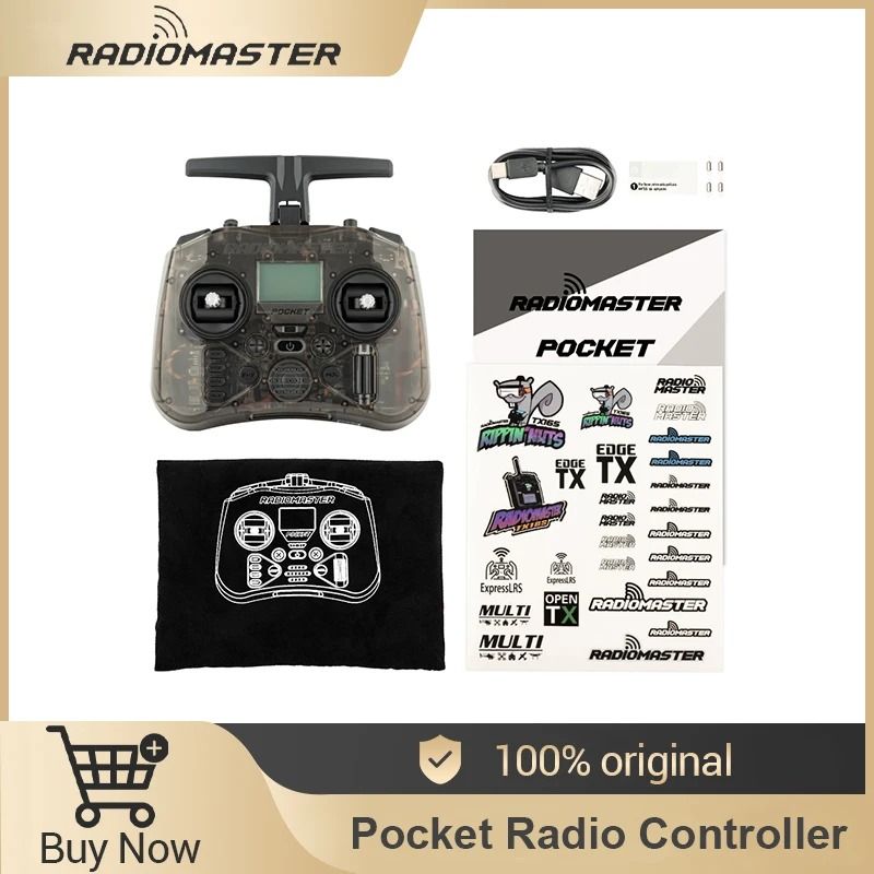 Radiomaster Pocket Hall Gimbal Transmitter Lightweight Portable Remote Control With Foldable Anten 0