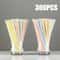 Multicolor Fluorescent Straws Bendable Drinking Straws For Wedding Decor Party Supplies 10