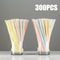 Multicolor Fluorescent Straws Bendable Drinking Straws For Wedding Decor Party Supplies 10