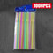 Multicolor Fluorescent Straws Bendable Drinking Straws For Wedding Decor Party Supplies 17