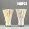 Multicolor Fluorescent Straws Bendable Drinking Straws For Wedding Decor Party Supplies 7