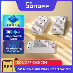 sonoff basicr4 wifi smart switch | esp32 magic switch mode ewelink remote control