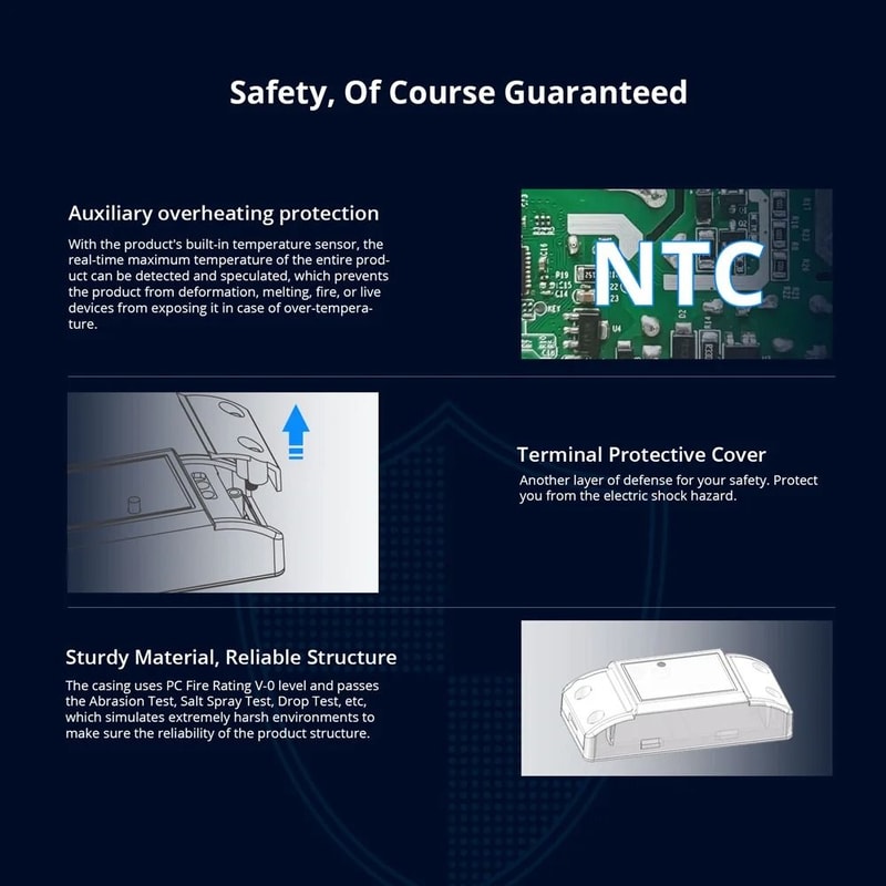 SONOFF BASICR4 WiFi Smart Switch ESP32 Magic Switch Mode EWeLink Remote Control 2