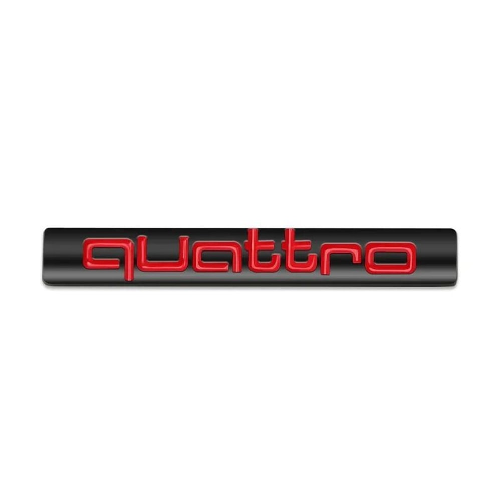 Metal Quattro Front Grill Badge Emblem 3D Car Styling Sticker Decal For Audi A3 A4 A5 A6 Q3 Q5 Q7 7