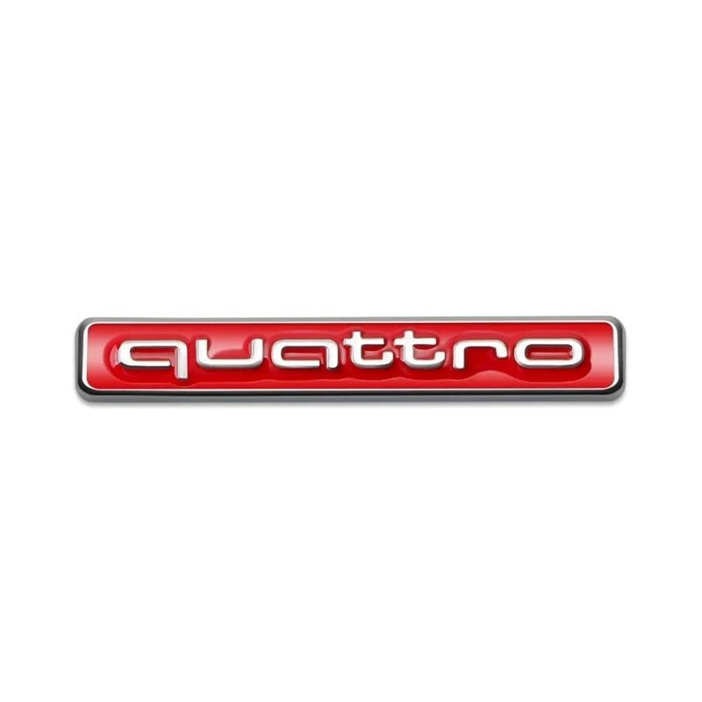 Metal Quattro Front Grill Badge Emblem 3D Car Styling Sticker Decal For Audi A3 A4 A5 A6 Q3 Q5 Q7 11