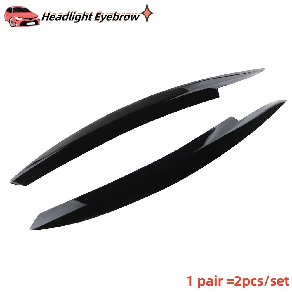 ABS Headlight Eyebrows For VW Golf 6 MK6 GTI GTR GTD 20082013 Gloss Black Eyelids 1
