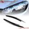 ABS Headlight Eyebrows For VW Golf 6 MK6 GTI GTR GTD 20082013 Gloss Black Eyelids 2