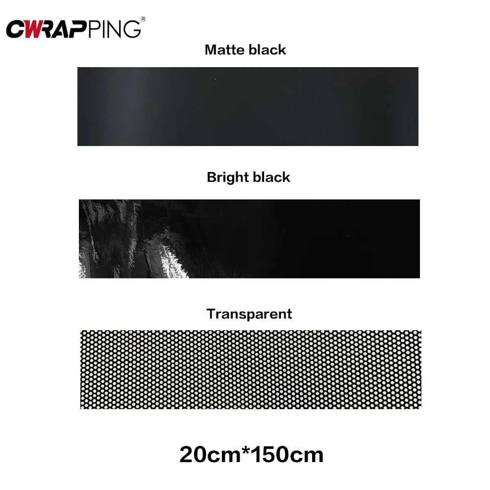 3D Mesh Car Sunshade Sticker One Way Vision Fly Eye Vinyl Film For Front Windshield 5