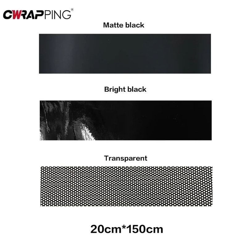 3D Mesh Car Sunshade Sticker One Way Vision Fly Eye Vinyl Film For Front Windshield 5