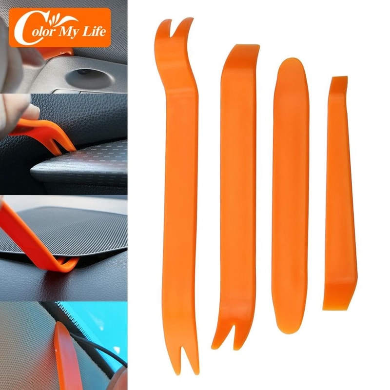 4Piece Car Interior Trim Removal Tool Kit Professional Pry Open Repair Set For Luxury SUVs 0