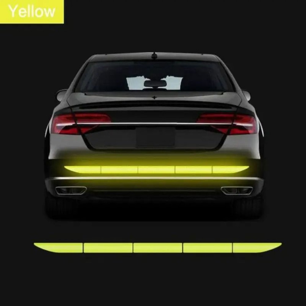Car Wheel Hub Reflective Stripes Door Handle Safety Warning Stickers Rear Reflective Tape 16