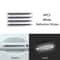 Car Wheel Hub Reflective Stripes Door Handle Safety Warning Stickers Rear Reflective Tape 19