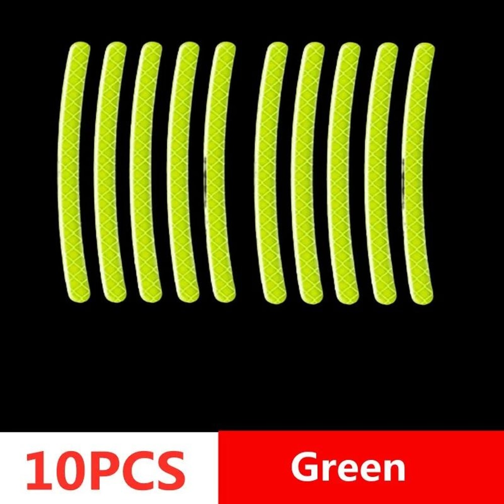Car Wheel Hub Reflective Stripes Door Handle Safety Warning Stickers Rear Reflective Tape 22