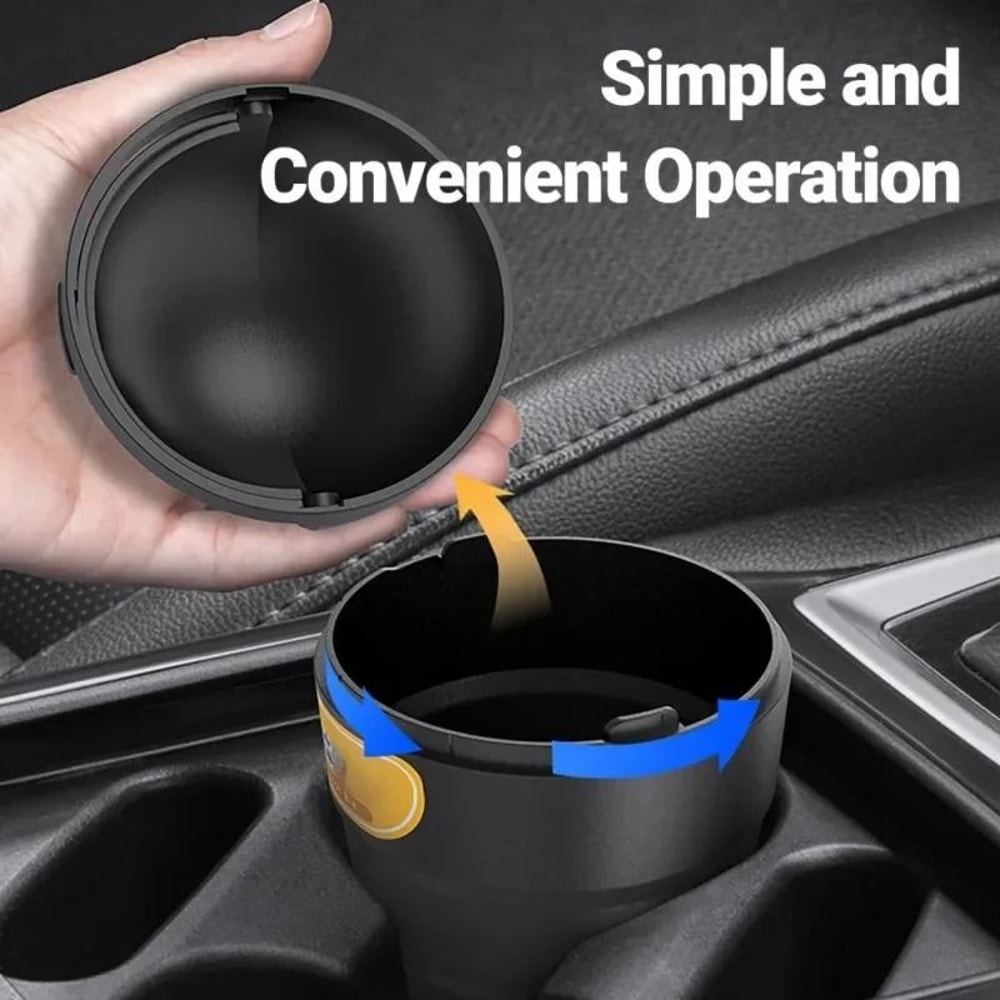Universal Car Trash Can Leakproof Mini Automotive Organizer With Swing Lid 4
