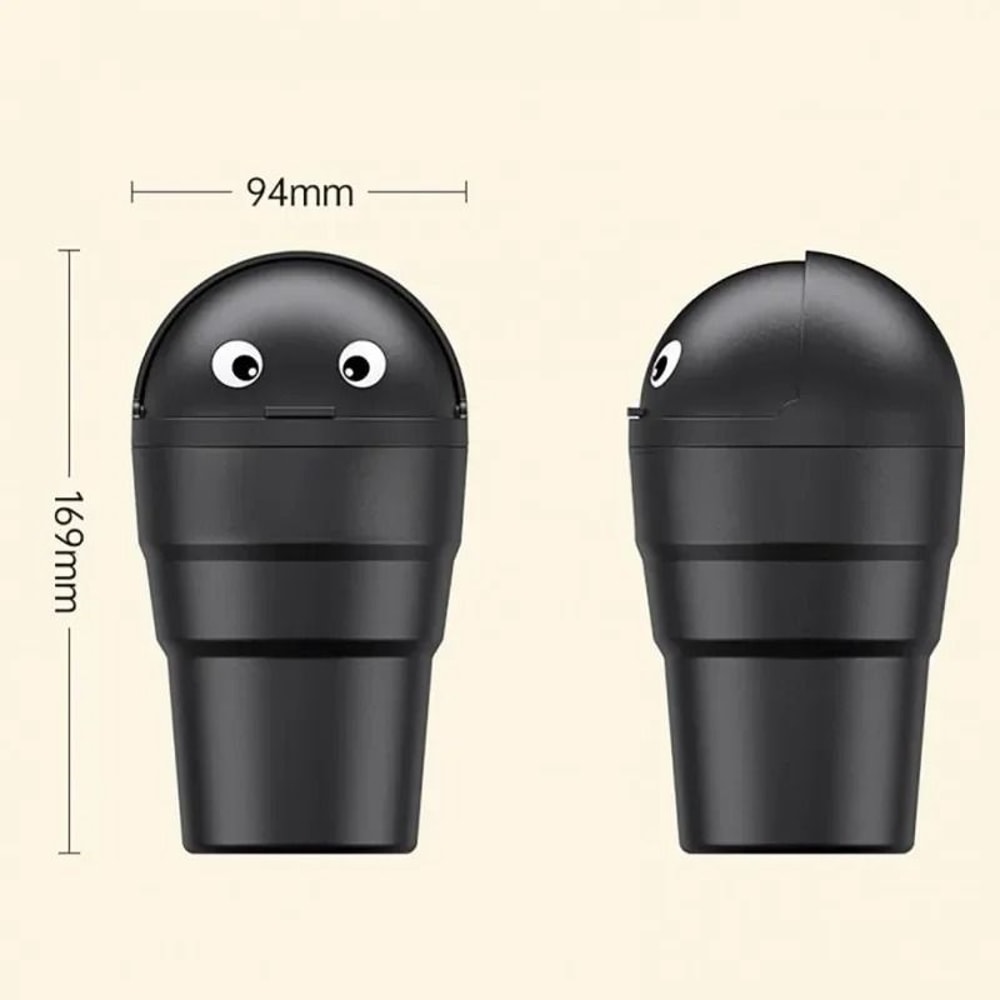 Universal Car Trash Can Leakproof Mini Automotive Organizer With Swing Lid 5