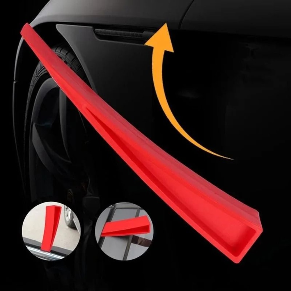 Red Car Door Wedge Tool Professional Paintless Dent Removal Window Gap Spreader 5