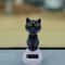 Solar Powered Shaking Head Cat Creative Cartoon Interior Car Decoration Automotive Gift 0