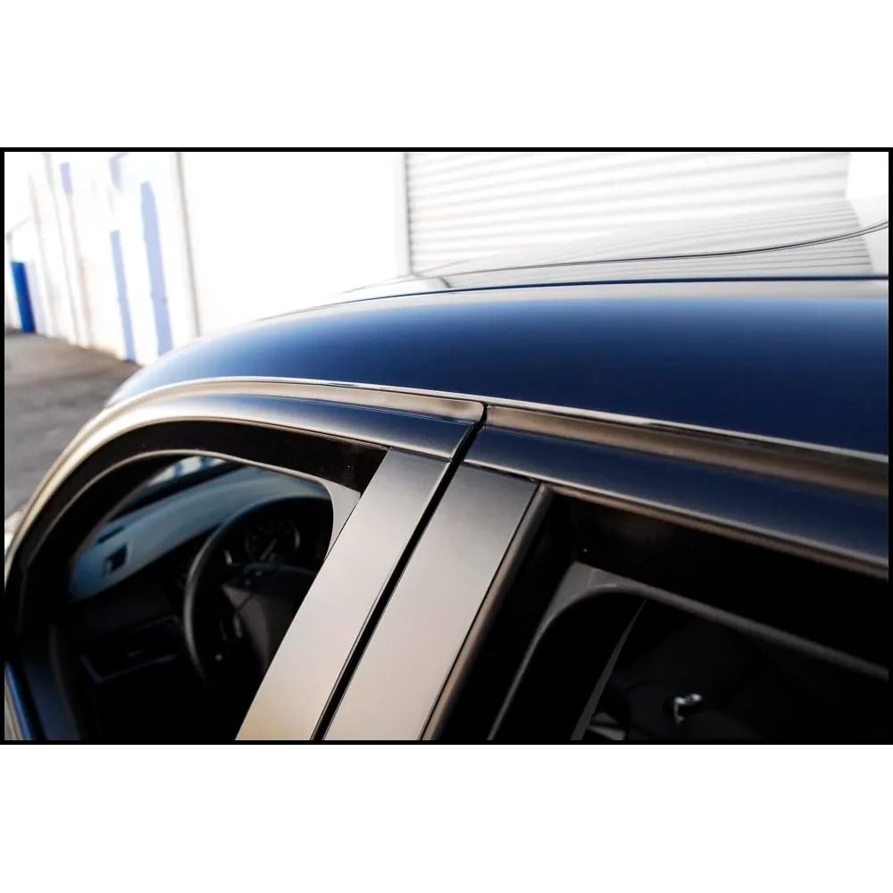 Matte Black Vinyl Wrap Tape Professional Window Trim Foil Interior Pillar Film 1