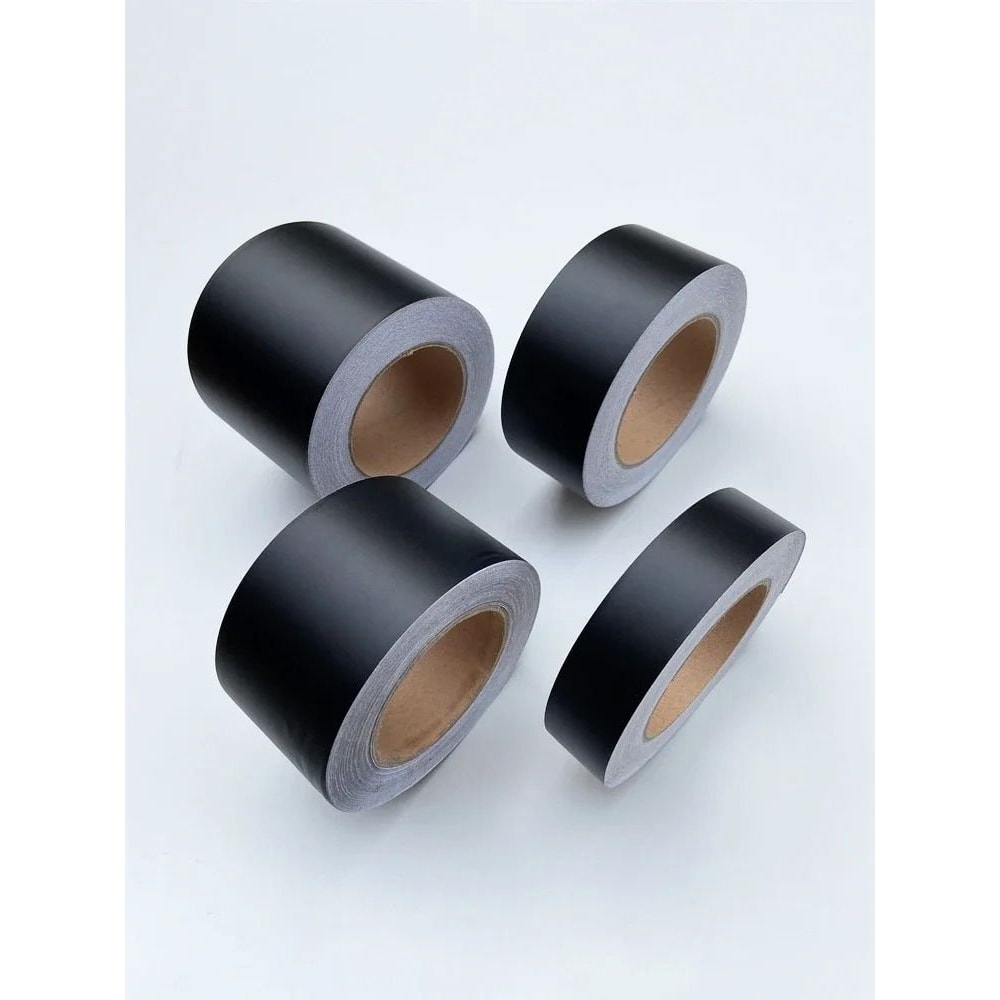 Matte Black Vinyl Wrap Tape Professional Window Trim Foil Interior Pillar Film 5