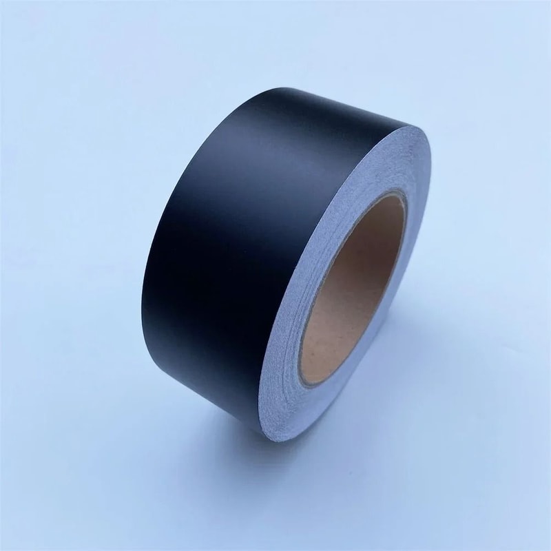 Matte Black Vinyl Wrap Tape Professional Window Trim Foil Interior Pillar Film 6