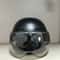 Vintage Black Motorcycle Helmet Urban Commuter EBike Cycling Gear With Integrated Goggles 5