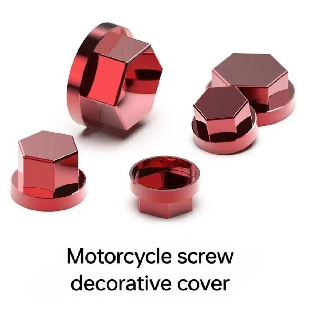 Universal Motorcycle Screw Decorative Cover RustPrevention Bolt Cap Aesthetic Enhancement 1