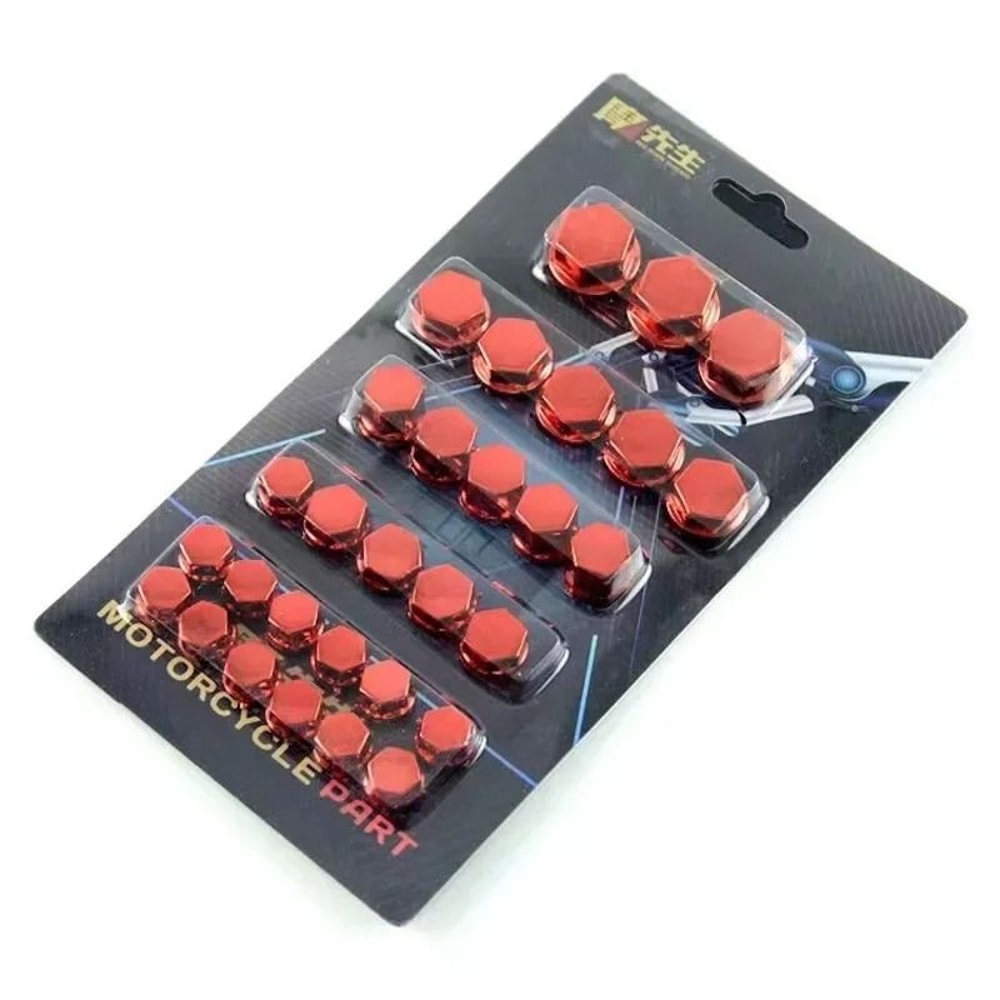 Universal Motorcycle Screw Decorative Cover RustPrevention Bolt Cap Aesthetic Enhancement 6