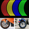 16Piece 18Inch Wheel Rim Stickers Reflective PVC Tire Decals For Motorcycle Modification 3