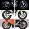 16Piece 18Inch Wheel Rim Stickers Reflective PVC Tire Decals For Motorcycle Modification 4
