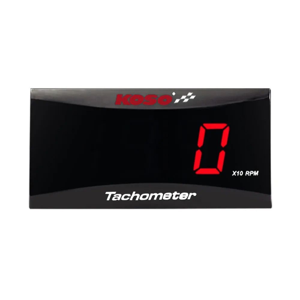KOSO Mini RPM Meter Universal Motorcycle LCD Digital Tachometer For Yamaha Suzuki Kawasaki BMW 7