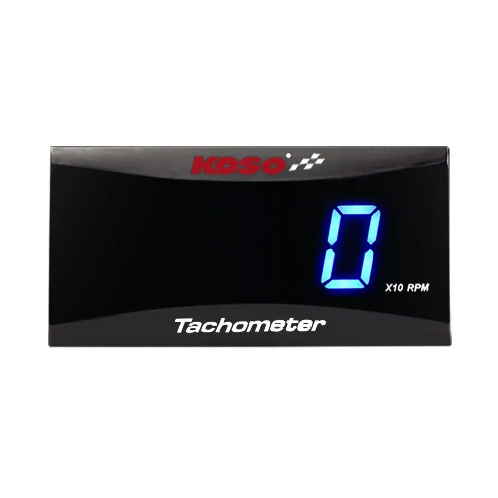 KOSO Mini RPM Meter Universal Motorcycle LCD Digital Tachometer For Yamaha Suzuki Kawasaki BMW 8