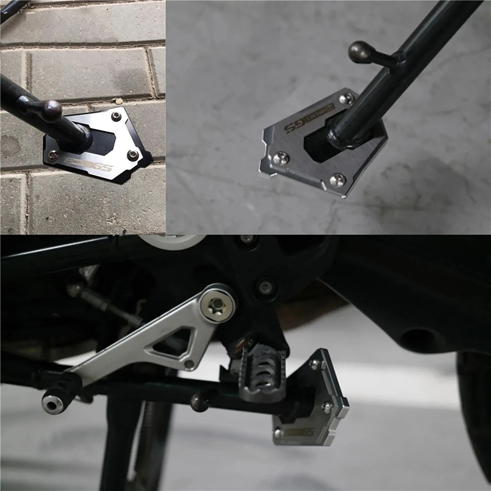 BMW R1250GS R1200GS Adventure Kickstand Extension Pad CNC Side Stand Plate For LC Rallye HP 2