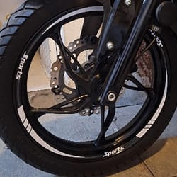 universal reflective wheel rim stripe decals | high-visibility safety tape for 18" to 21" wheels