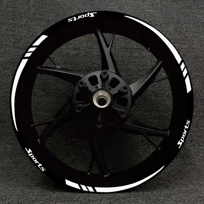 Universal Reflective Wheel Rim Stripe Decals HighVisibility Safety Tape For 18 To 21 Wheels 2