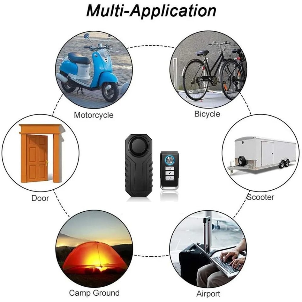 Rockbye Wireless Bicycle Alarm AntiTheft Remote Security Lock Outdoor Cycling Safety Device 3