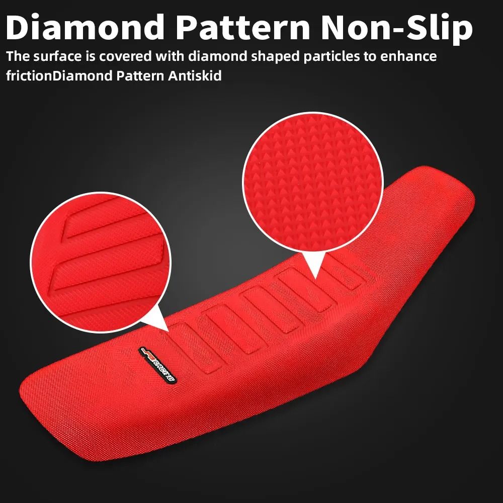 Universal Motorcycle Seat Cover Waterproof NonSlip Racing Gripper For Honda KTM Yamaha Kawasaki 1